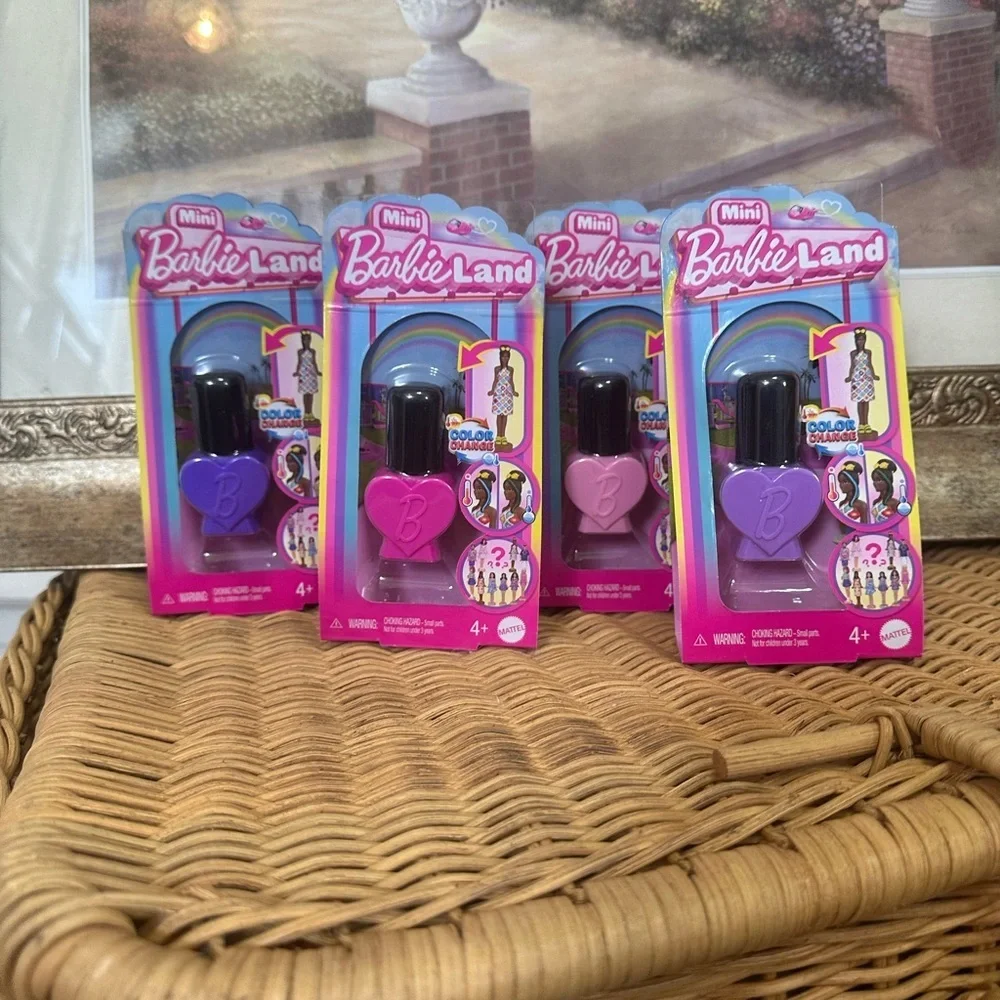 New Barbie Land Lot of 4 Color Change Reveal Mini Doll 1.5